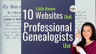 10 LittleKnown Free Genealogy Websites Professionals Use [upl. by Yendic]