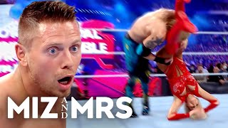 Maryse Hits Edge With a Hurricanrana at Royal Rumble  Miz amp Mrs S3 E10  USA Network [upl. by Erdnua]