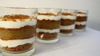 DESSERT EXPRESS  Verrines speculoos compote et fromage blanc [upl. by Lust]