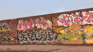 Worlds Longest Graffiti Wall St Louis Flood Wall [upl. by Castra]