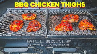 BBQ Chicken Thighs On The Mill Scale Metalworks Yakitori Grill [upl. by Deb378]