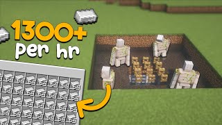 BIG Simple IRON Farm  18 Stacks PER HOUR [upl. by Suzette]