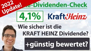 Kraft Heinz Aktienanalyse 2022 Wie sicher ist die Dividende günstig bewertet [upl. by Enialedam798]