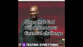 Steps that God will restore your financial challenge apostlejoshuaselmankoinonia christianprayer [upl. by Fawcett]