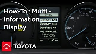 Toyota HowTo RAV4 and RAV4 Hybrid MultiInformation Display MID  Toyota [upl. by Atirat]