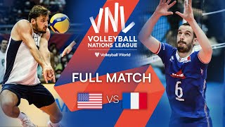 🇺🇸 USA vs 🇫🇷 FRA  Full Match  Preliminary Phase  Mens VNL 2022 [upl. by Loralie]