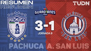 Resumen y goles  Pachuca 31 San Luis  Guard1anes 2020 Liga Mx  J8  TUDN [upl. by Lucilia]