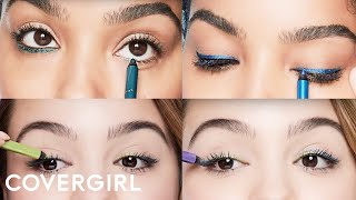 Eye Makeup Tips How to Rock Colored Eyeliner  COVERGIRL [upl. by Sugden]