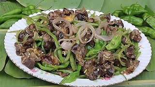 RECETTE  HARICOTS VERTS AUX GESIERS  ILE DE LA REUNION [upl. by Wilfreda577]