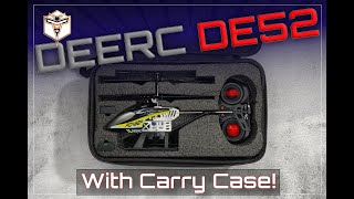 DEERC DE52 Remote Control Helicopter with Storage Case [upl. by Ycnej934]