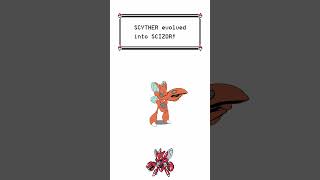 Scyther evolves into Scizor  Pokemon Evolution Animation [upl. by Intyrb]