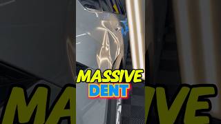 Extreme dent repair  massive dent autobodyrepair paintlessdentrepair cardentrepair [upl. by Olonam]