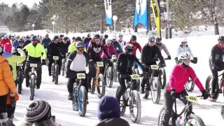 2014 Fat Bike Birkie 20k start Cable Wisconsin [upl. by Onofredo]