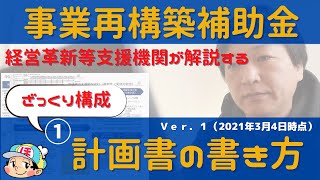 超保存版！【認定支援機関が文例骨子を公開】すぐに取り掛かれる「事業再構築補助金」計画書の書き方 [upl. by Stearne]