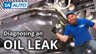 Oily Puddle Under Your Car Truck or SUV How to Diagnose Oil Leaks [upl. by Ellehciram]