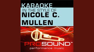 Redeemer Karaoke Instrumental Track In the style of Nicole C Mullen [upl. by Htennek]