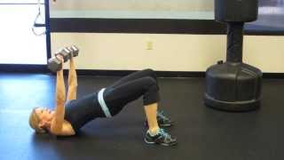 Dumbbell Bridge Chest Press by Rebecca Blankfield [upl. by Blain]