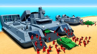 Building a Massive Invasion HOVERCRAFT Using MODS in Ravenfield Mod Challenge [upl. by Barbabra990]