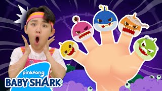 🧟‍♀️NEW NO Its the Zombie Shark Finger Family  Baby Shark Halloween  Baby Shark Official [upl. by Stephana]