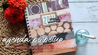 TUTORIAL  y de REGALO Agenda perpetua en archivo descargable GRATIS 🎁✨ [upl. by Llert]