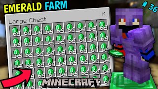 I MADE INFINTE EMERALD FARM IN MINECRAFT 36  AdiSpot [upl. by Nirel]