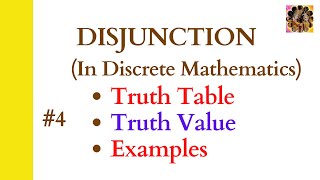 4 Disjunction in Propositional Logic  Discrete Mathematics Disjunction connective disjunction [upl. by Lethia]