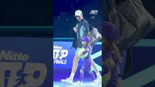 La piccola Francesca scopre che accompagnerà Jannik Sinner in campo alle ATP Finals 2024 🦊❤️🥲 [upl. by Rico131]