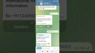 How to use truecaller telegram bot in telugu [upl. by Eendys259]