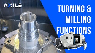 AXILE G6 MT machining 5 axis machine turning amp milling functions [upl. by Andrus]