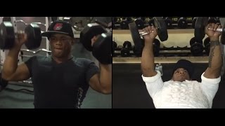 Hector Lombard strength training after lose Hendo [upl. by Hseham]