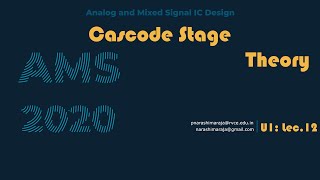 Cascode Stage Theory [upl. by Llerahc]