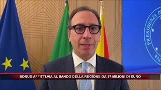 BONUS AFFITTI VIA AL BANDO DELLA REGIONE DA 17 MILIONI DI EURO [upl. by Daiz]