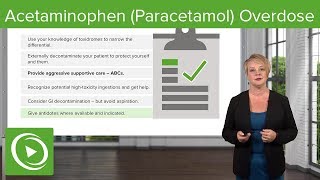 Acetaminophen Paracetamol Overdose – Emergency Medicine  Lecturio [upl. by Lledal]