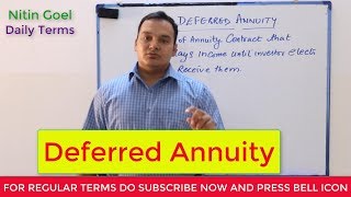 Deferred Annuity [upl. by Annaesor]