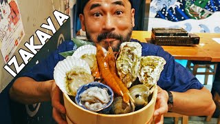 Freshest Local Seafood amp Okinawan Wagyu Beef IZAKAYA Food Tour [upl. by Glynas]