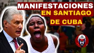 💥PROTESTAS en Santiago de Cuba 🔥la madrugada se CALENTÓ y tuvieron que poner la luz [upl. by Hayman286]