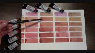 Mixing Skin Tones with DANIEL SMITH Quinacridone Watercolors [upl. by Browning]