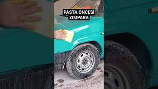 Pasta Öncesi Zımpara efsaneustam pastacila pasta otomobil detailing [upl. by Neelyam]