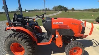 Ep 42  How To Remove Bucket and Front End Loader from Kubota B2650 [upl. by Fellows]