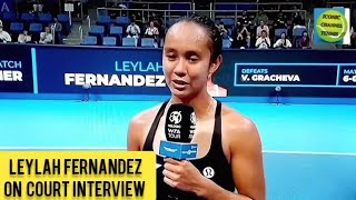 LEYLAH FERNANDEZON COURT INTERVIEWTOKYO OPEN 2024 [upl. by Pinkerton]