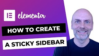 How to Create a Sticky Sidebar in Elementor Tutorial [upl. by Killen]