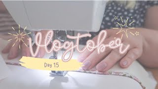 Vlogtober 2024 15 SEW WITH ME making project bags [upl. by Panaggio]