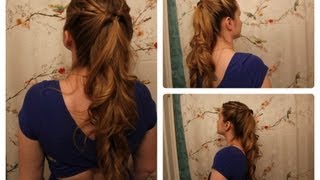 Game of Thrones Inspired Hair Margaery Tyrells Half Ponytail [upl. by Milas111]