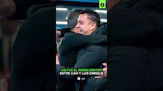 REENCUENTRO entre XAVI HERNÁNDEZ y LUIS ENRIQUE en la previa del PSG vs BARCELONA  Depor [upl. by Tareyn730]