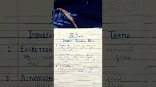 Important biology technical terms biological excretion autotrophic heterotrophs knowledgefacts [upl. by Bluma]