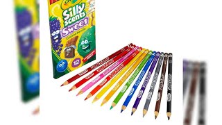 Primeras impresiones Lapices de colores crayola silly scents sweet 12pz [upl. by Justicz]