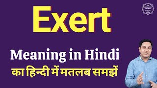 Exert meaning in Hindi  Exert ka kya matlab hota hai  daily use English words [upl. by Hinckley683]