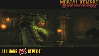 Liu Kang Vs Reptile Liu Kang Story Part 7  Mortal Kombat Shaolin Monks HARD 1080P Gameplay [upl. by Aicre578]