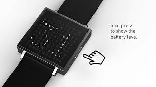 QLOCKTWO Watch Battery Settings [upl. by Gillette518]