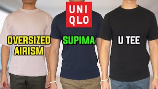 Which Uniqlo T Shirt Is Best FOR YOU  AIRism VS Supima VS U [upl. by Imak]